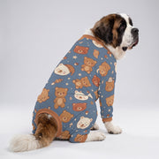 Sleepy Teddy Bear Boy Dog Pajamas for Small and Big Dogs
