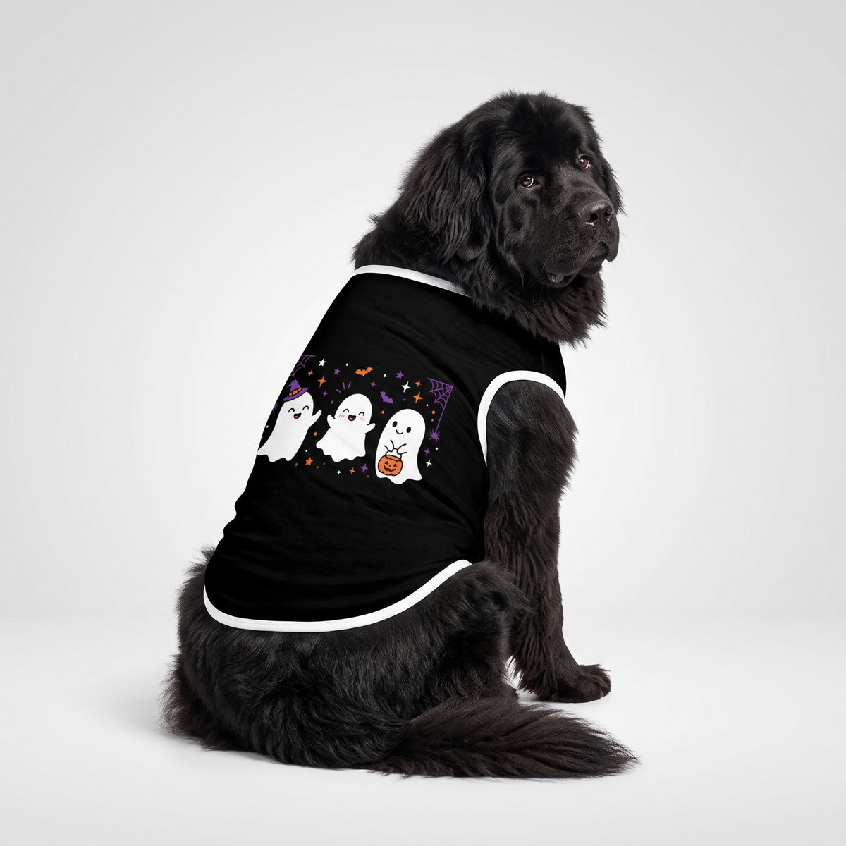 Cute Halloween Ghosts Big Dog Shirt
