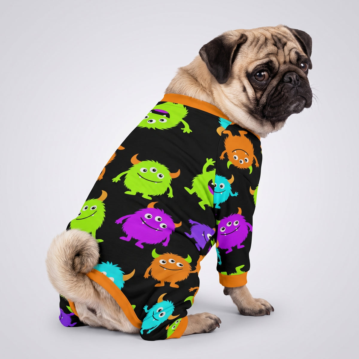 Little Monster Boy Dog Pajamas for Small and Big Dogs