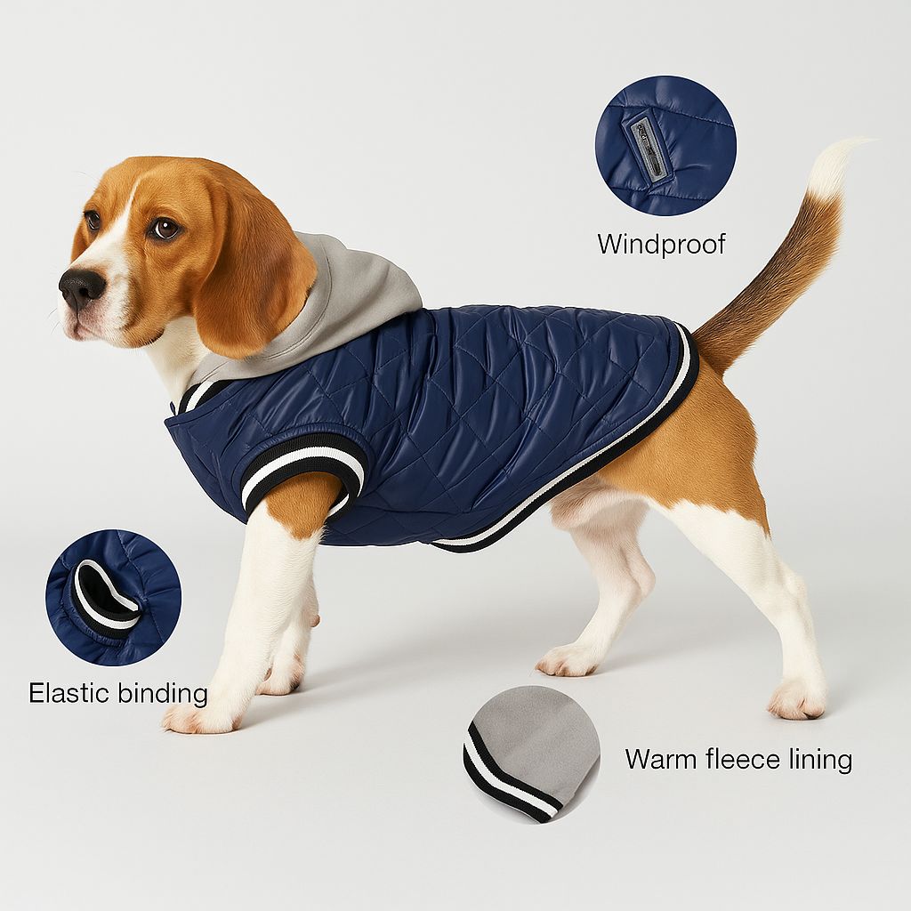 Comfortable Hooded Dog Jacket
