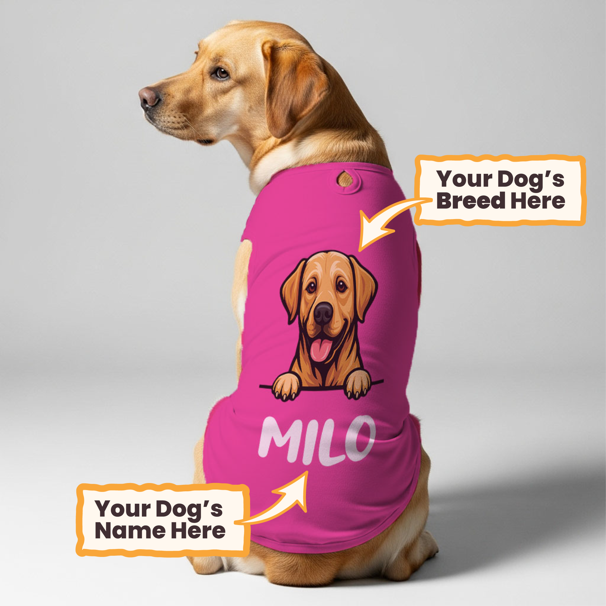 Milo – Personalized Shirt with Your Dog’s Name and Breed – Dog Shirt