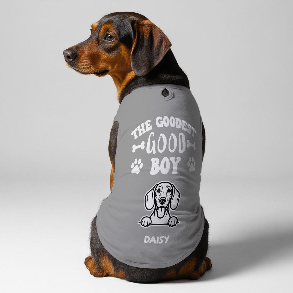 The Goodest Good Girl – Personalized Shirt with Your Dog’s Name and Breed – Dog Shirt