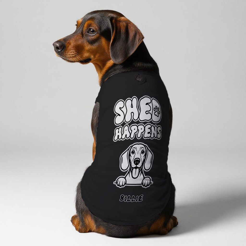 Shed Happens – Personalized Shirt with Your Dog’s Name and Breed – Dog Shirt