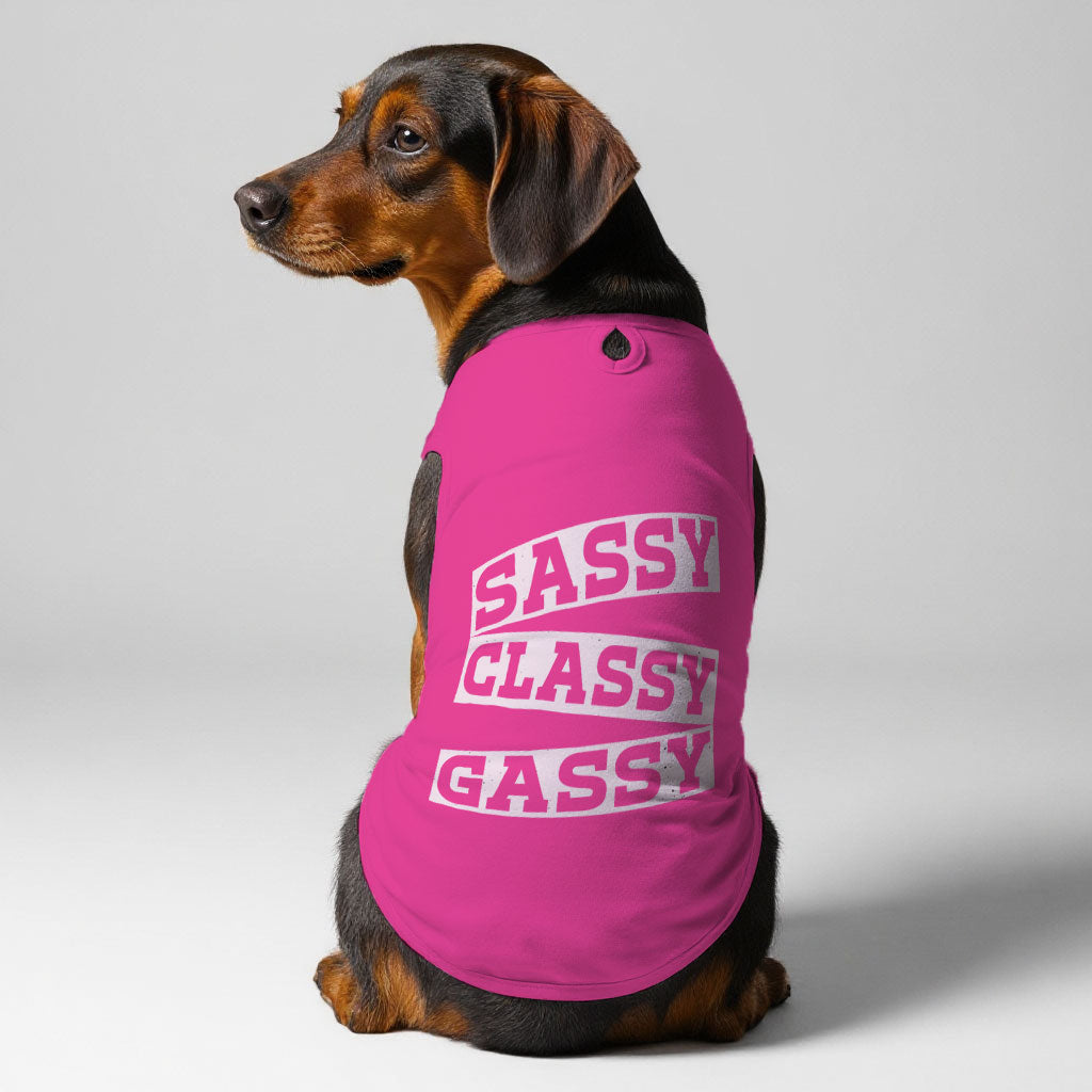 Sassy, Classy, Gassy  – Dog Shirt