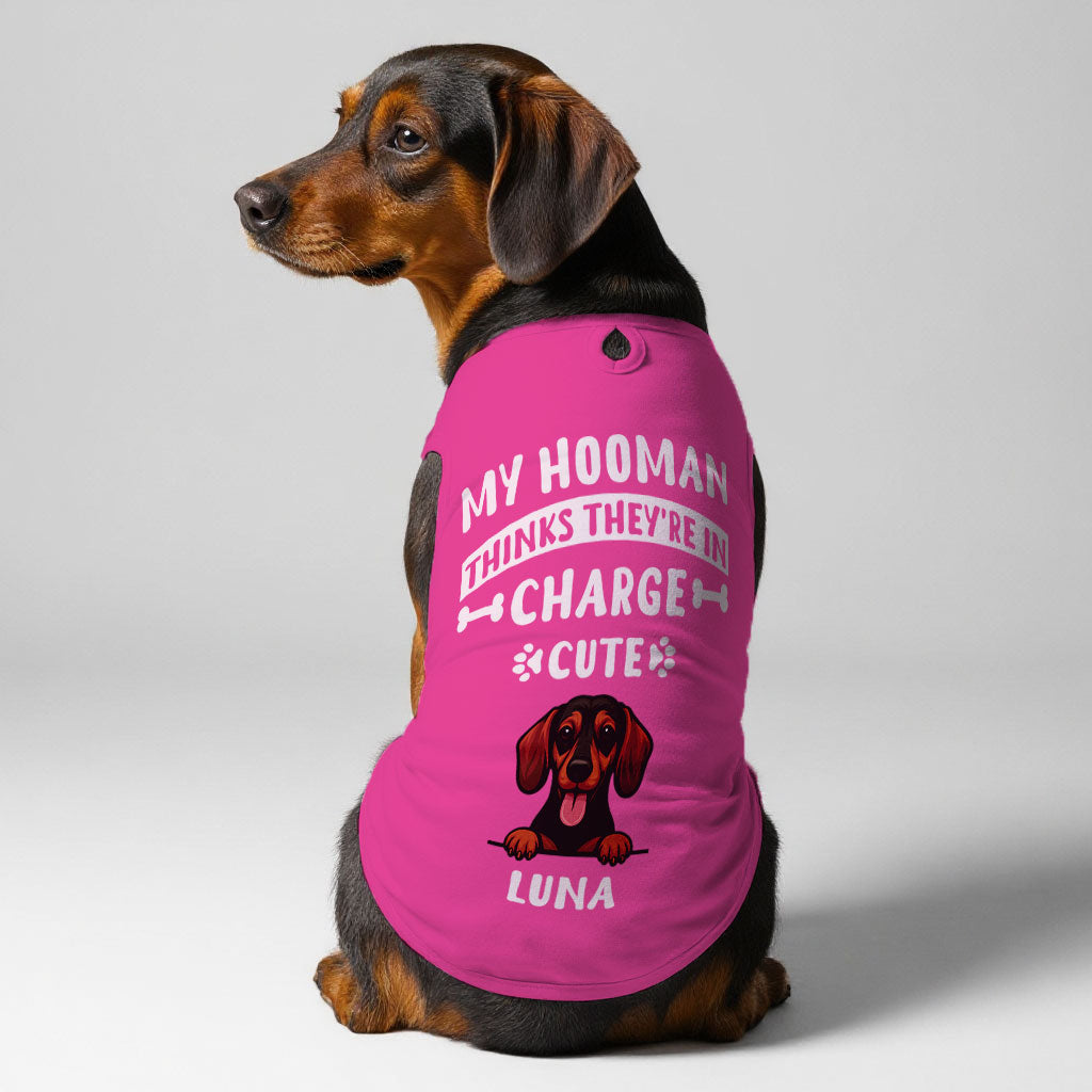 My Hooman – Personalized Shirt with Your Dog’s Photo or Breed Clipart – Dog Shirt