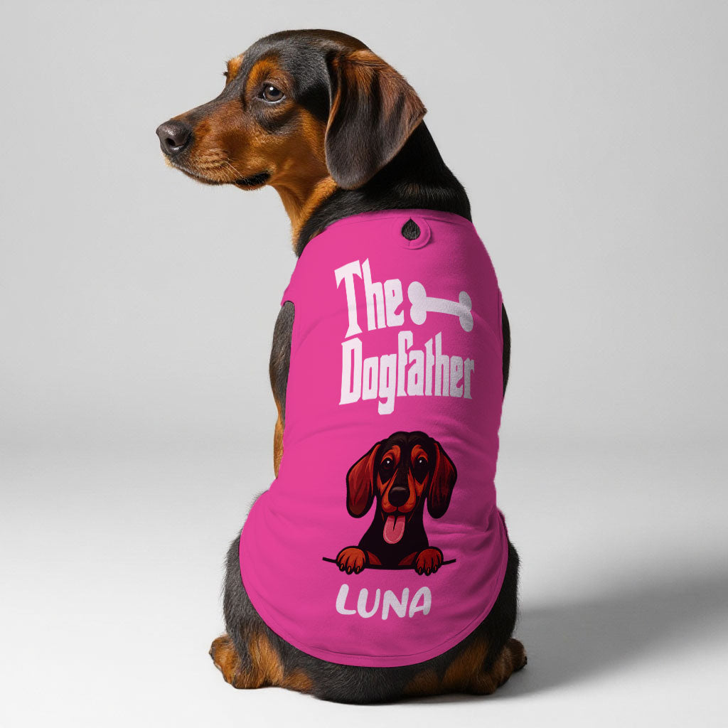 The Dogfather – Personalized Shirt with Your Dog’s Name and Breed – Dog Shirt