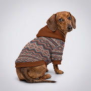 Rustic Nordic Knit Matching Dog Hoodie for Small and Big Dogs