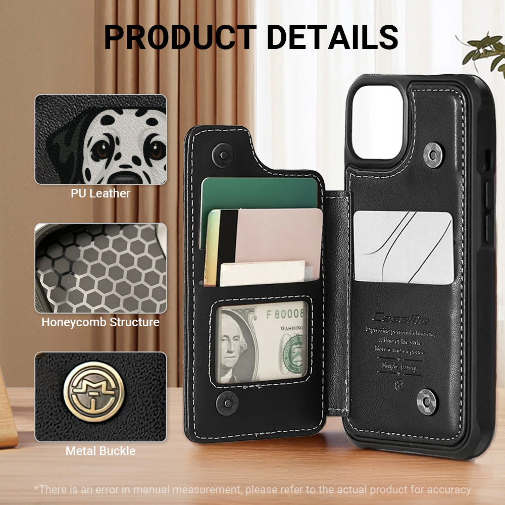 Prim - Personalized  Leather Wallet Case  for iPhone & Samsung