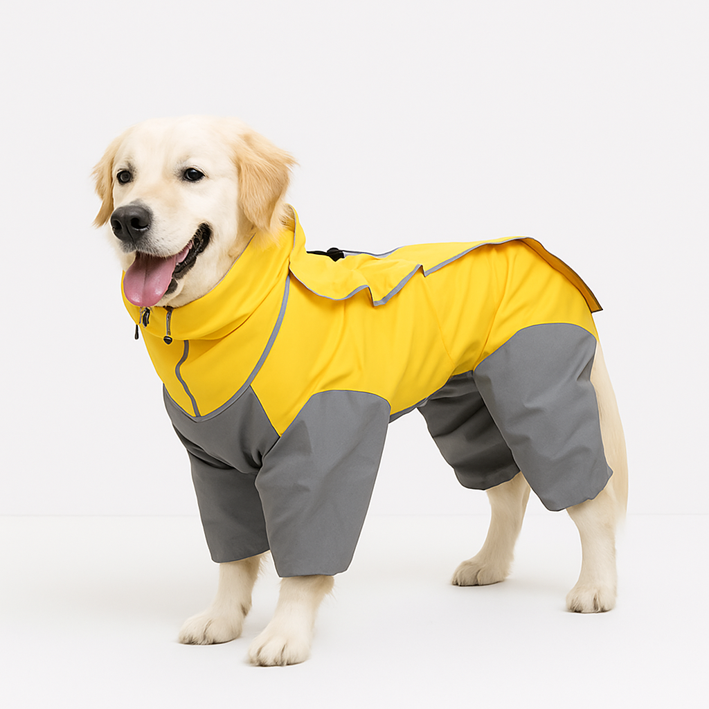 Dog Hooded Raincoat