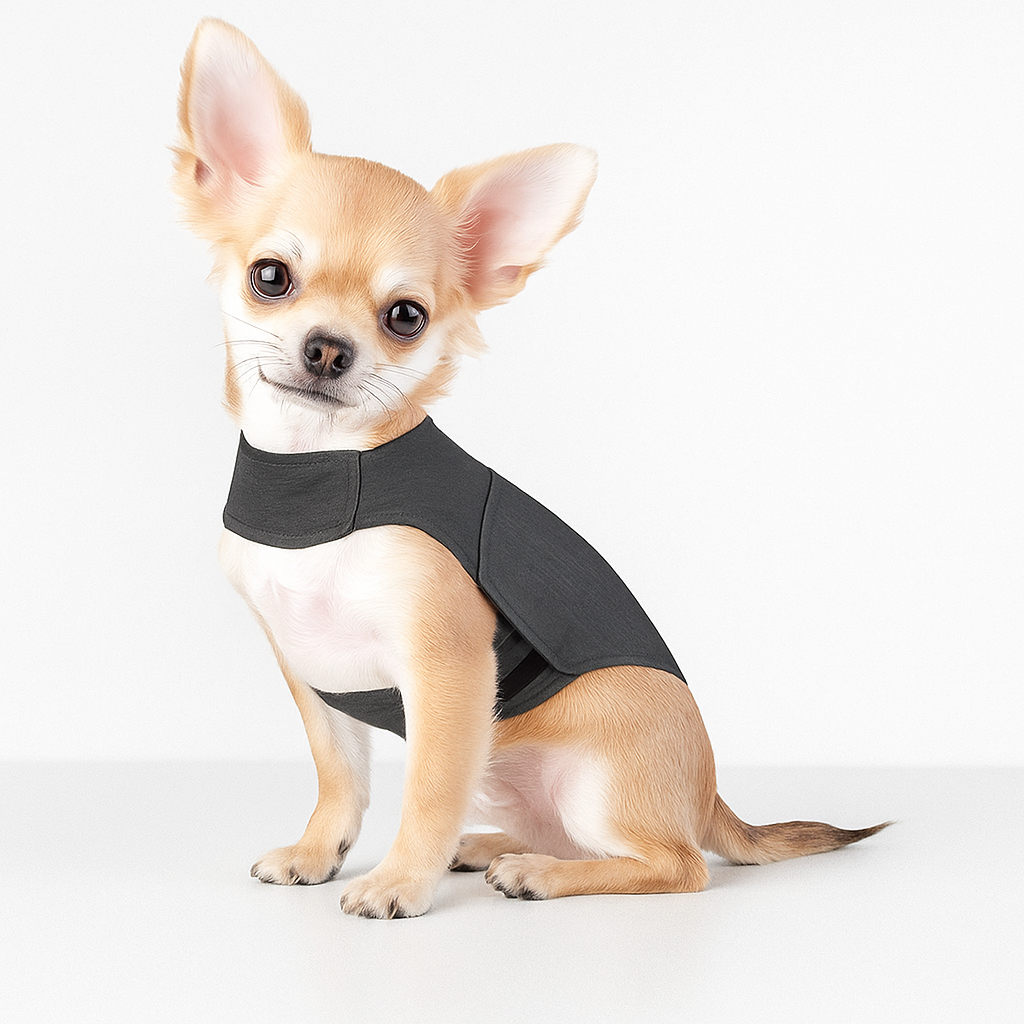Dog calming vest for storm anxiety