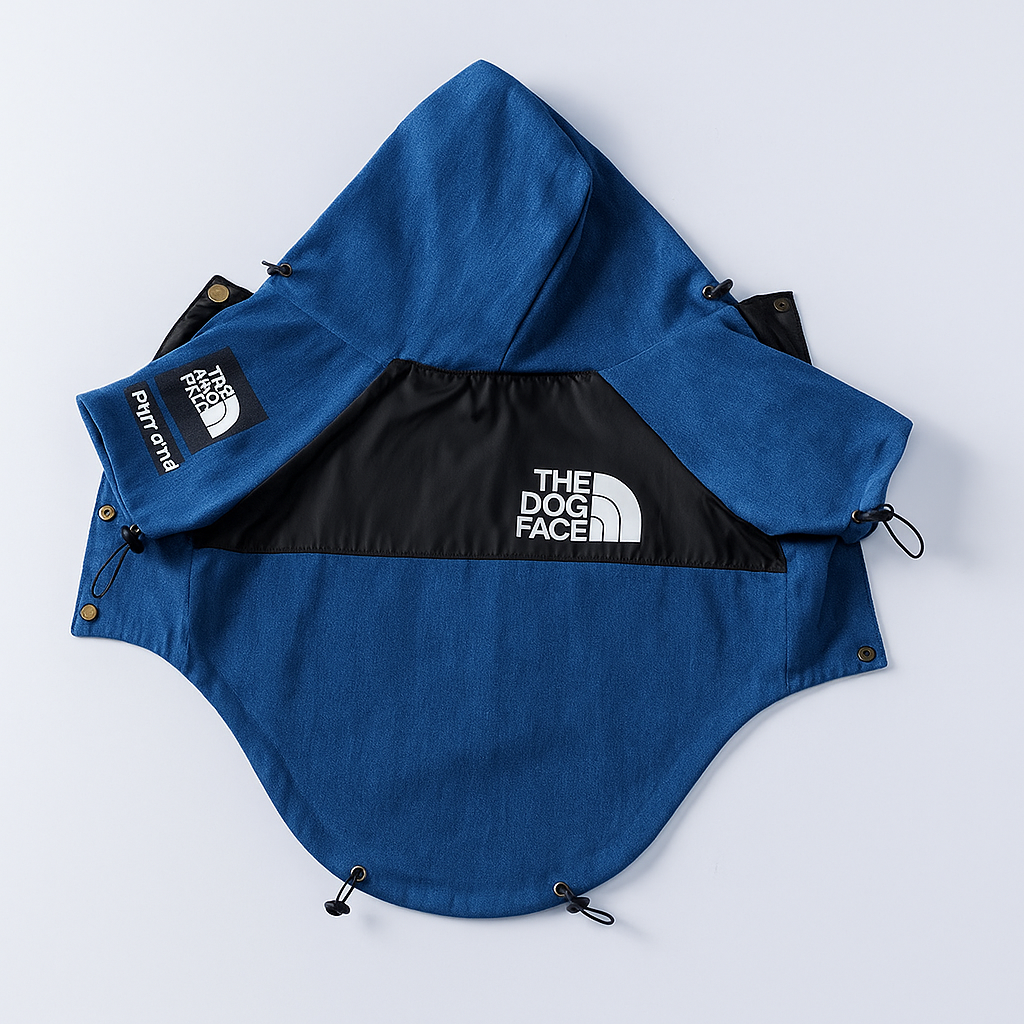 Dog jacket with reflective trim for safety
