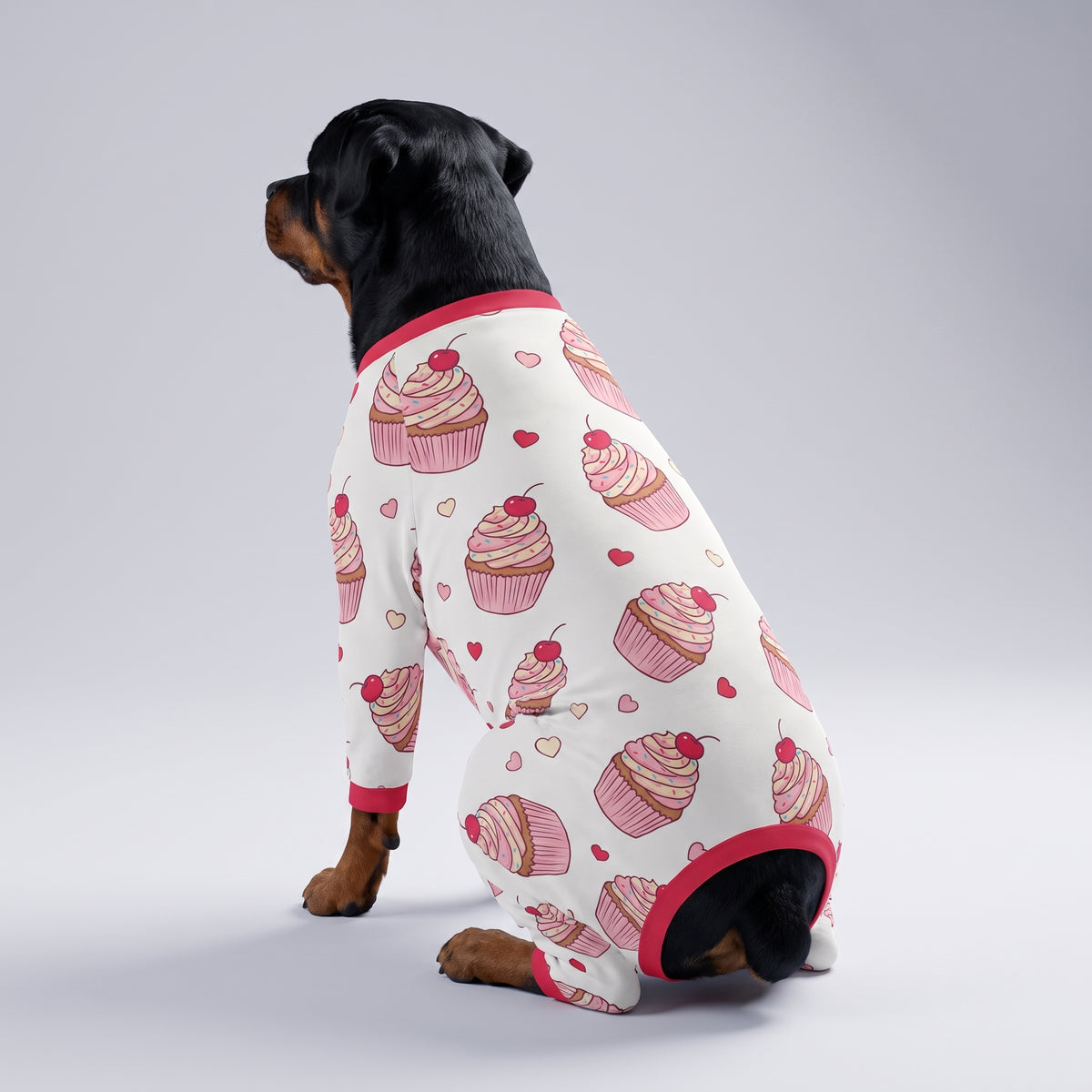 Sweet Cupcake Girl Dog Pajamas for Small and Big Dogs