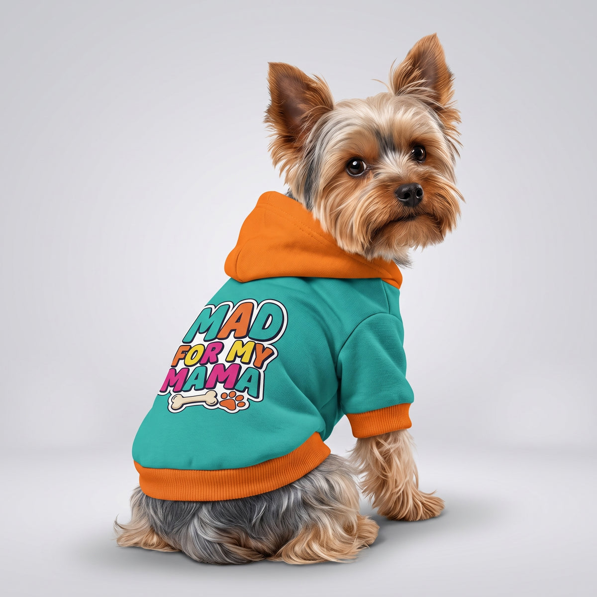 Mad for My Mama Matching Dog Hoodie for Small and Big Dogs