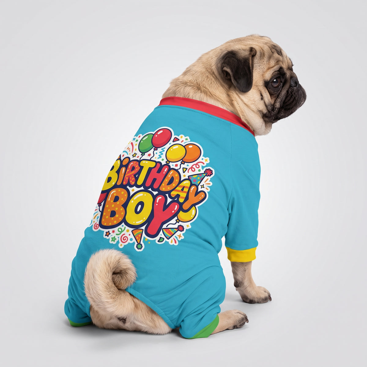 Birthday Party Boy Dog Pajamas for Small and Big Dogs