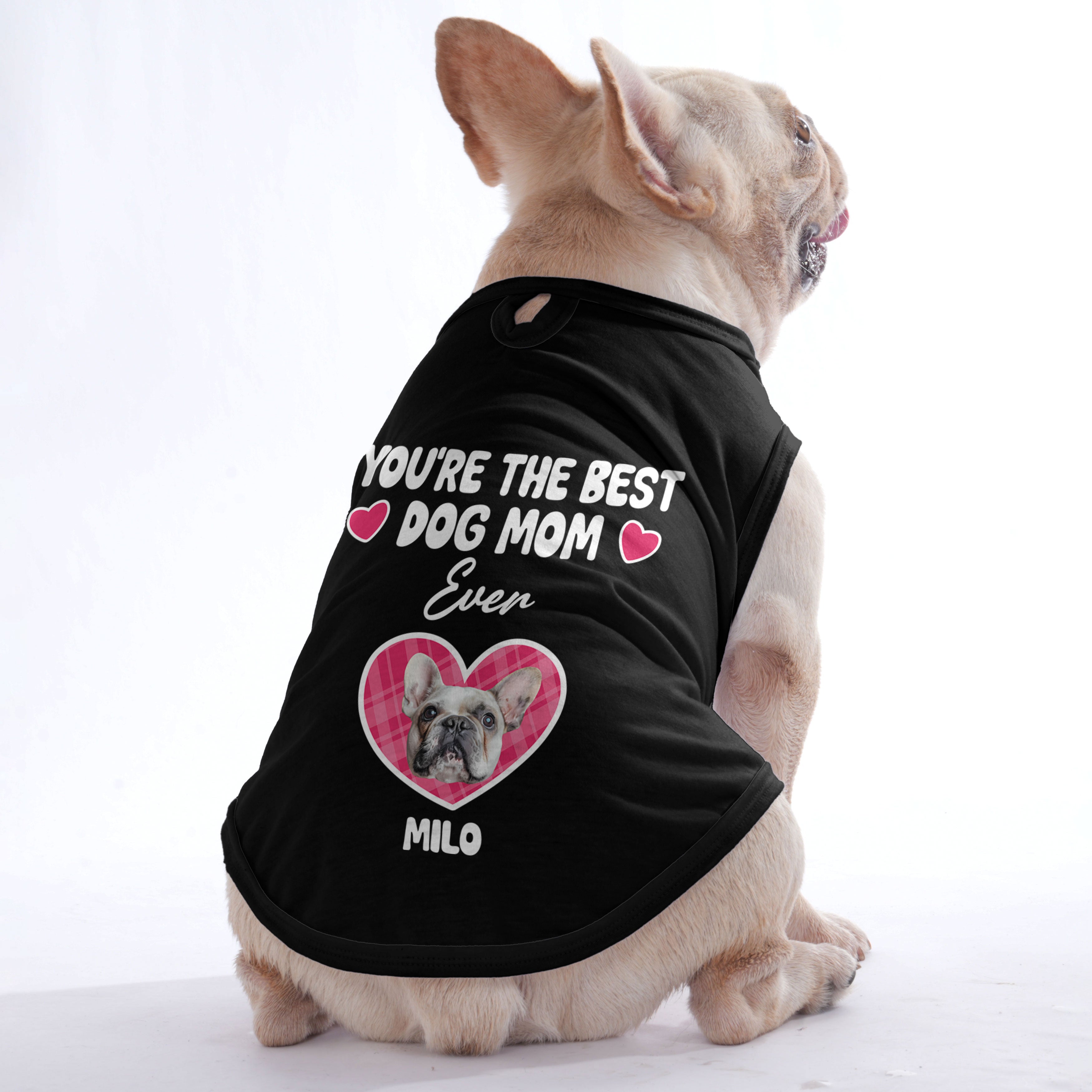 Best Dog Mom – Personalized Shirt with Your Dog’s Name and Face – Dog Shirt
