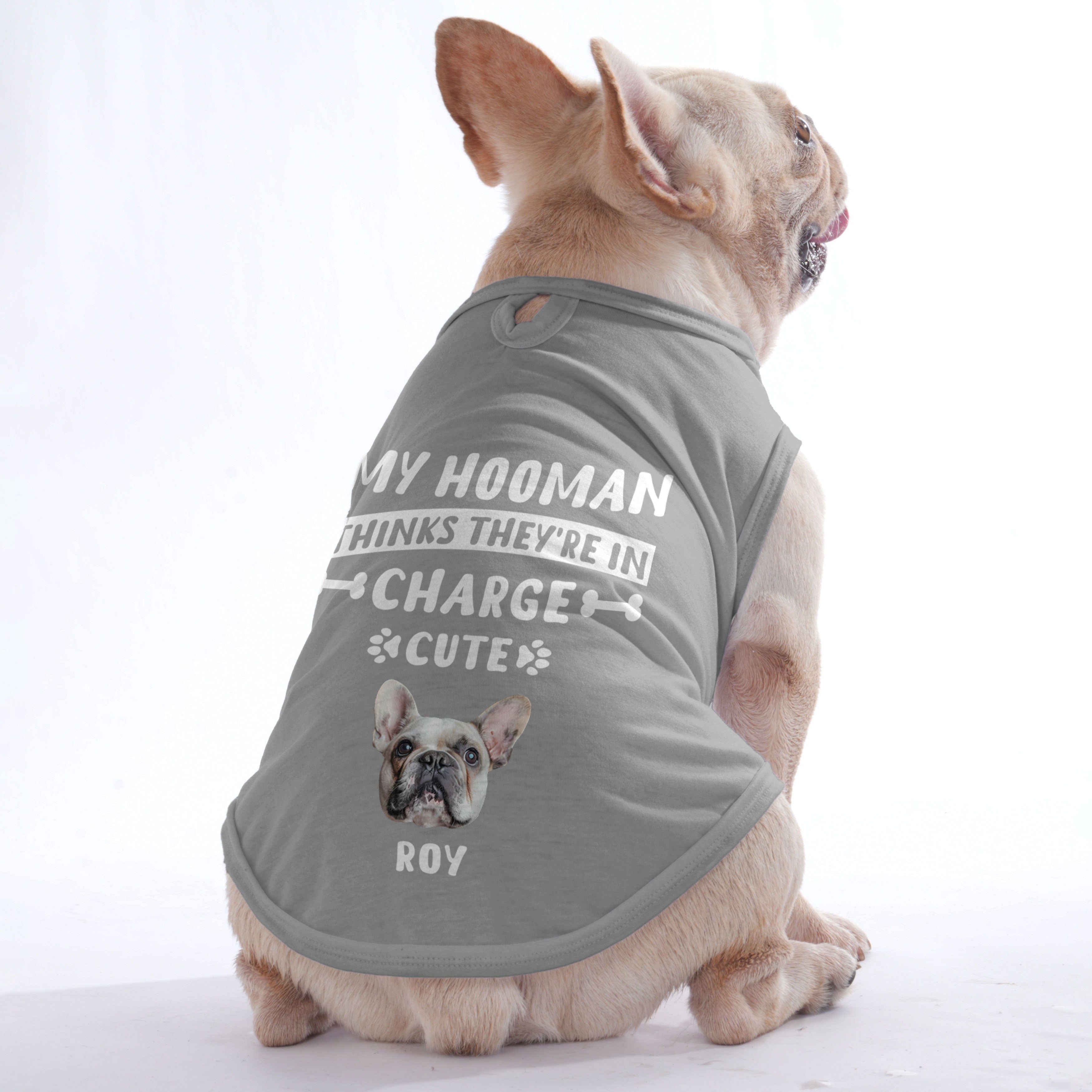My Hooman – Personalized Shirt with Your Dog’s Photo or Breed Clipart – Dog Shirt