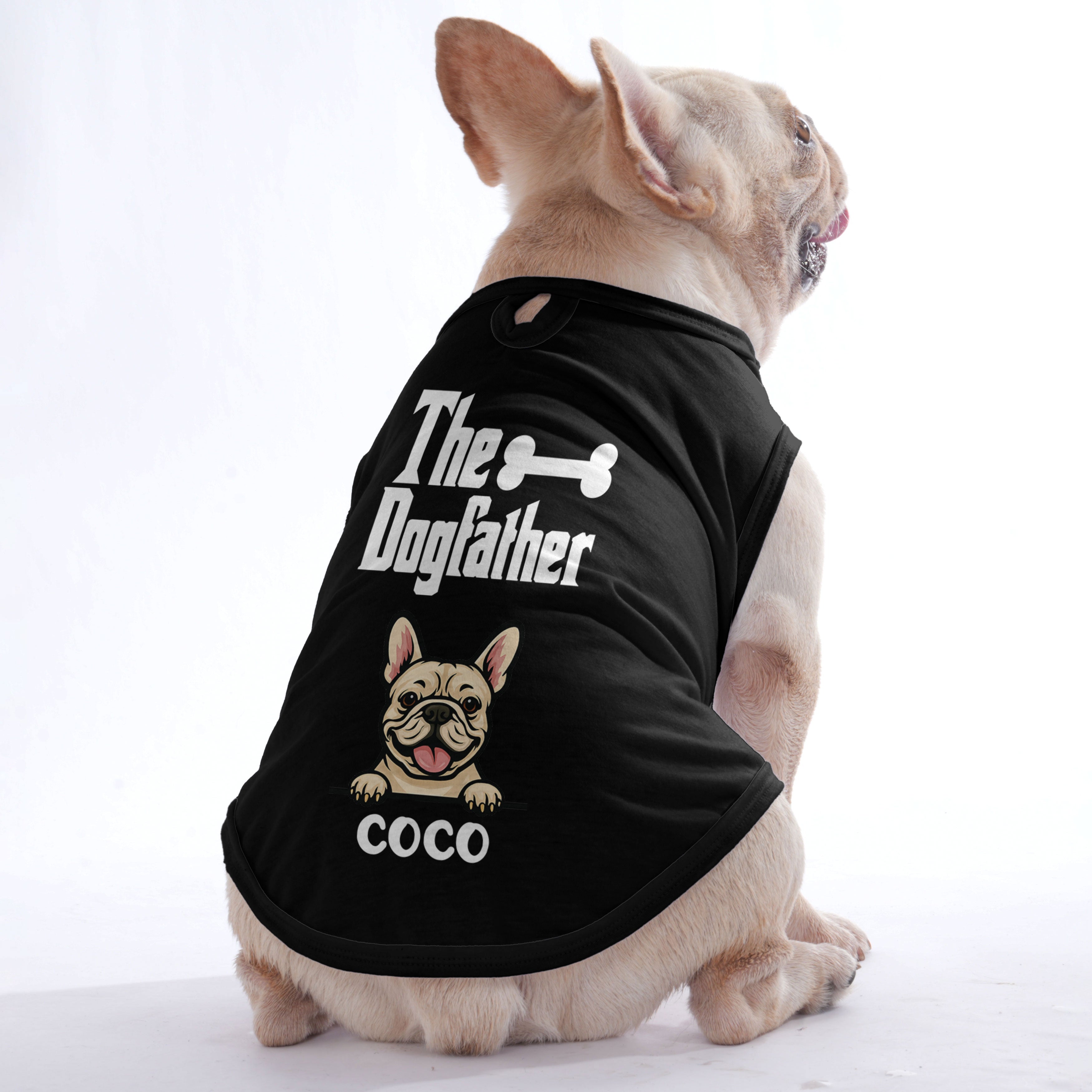 The Dogfather – Personalized Shirt with Your Dog’s Name and Breed – Dog Shirt