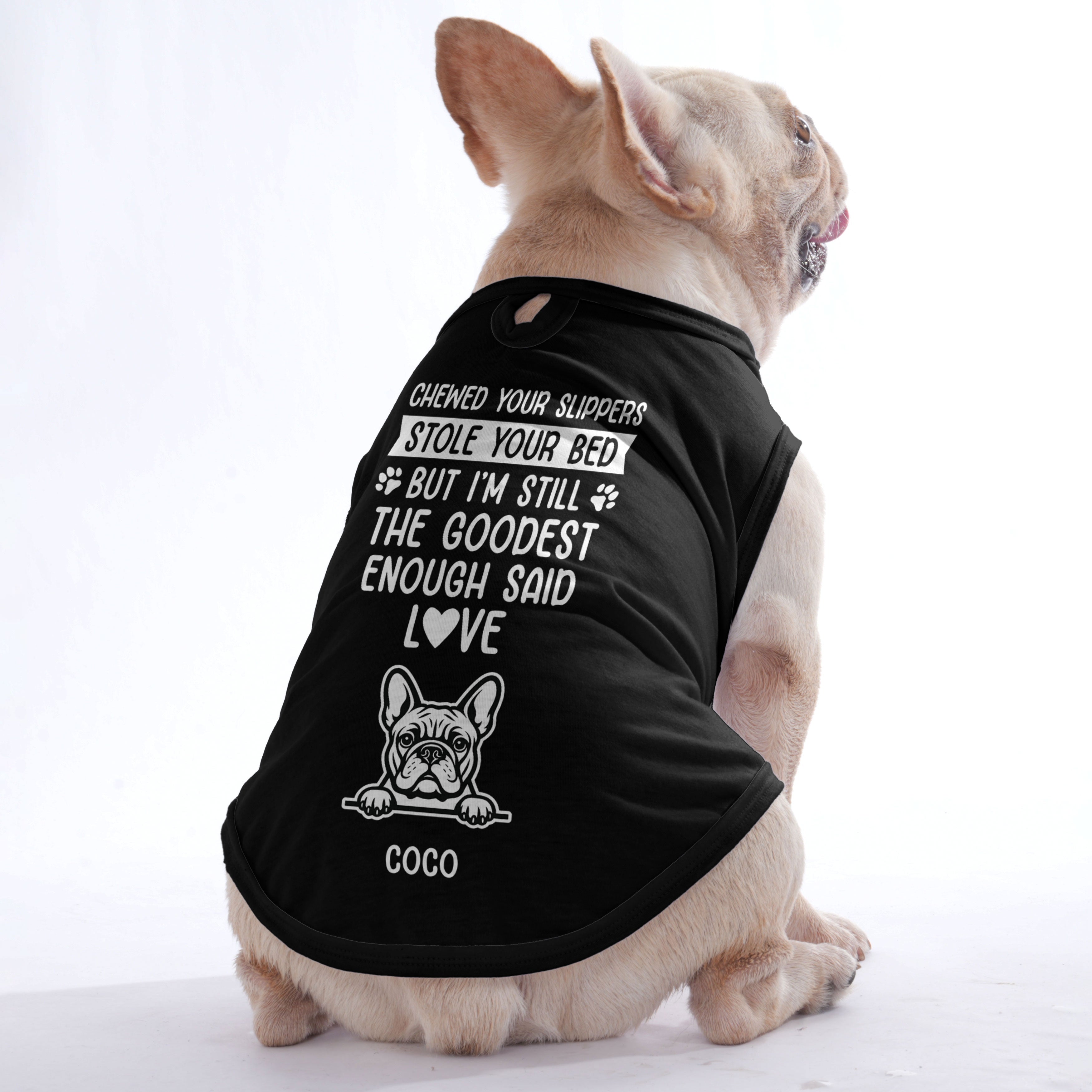 Chewed your slippers – Personalized Shirt with Your Dog’s Name and Breed – Dog Shirt