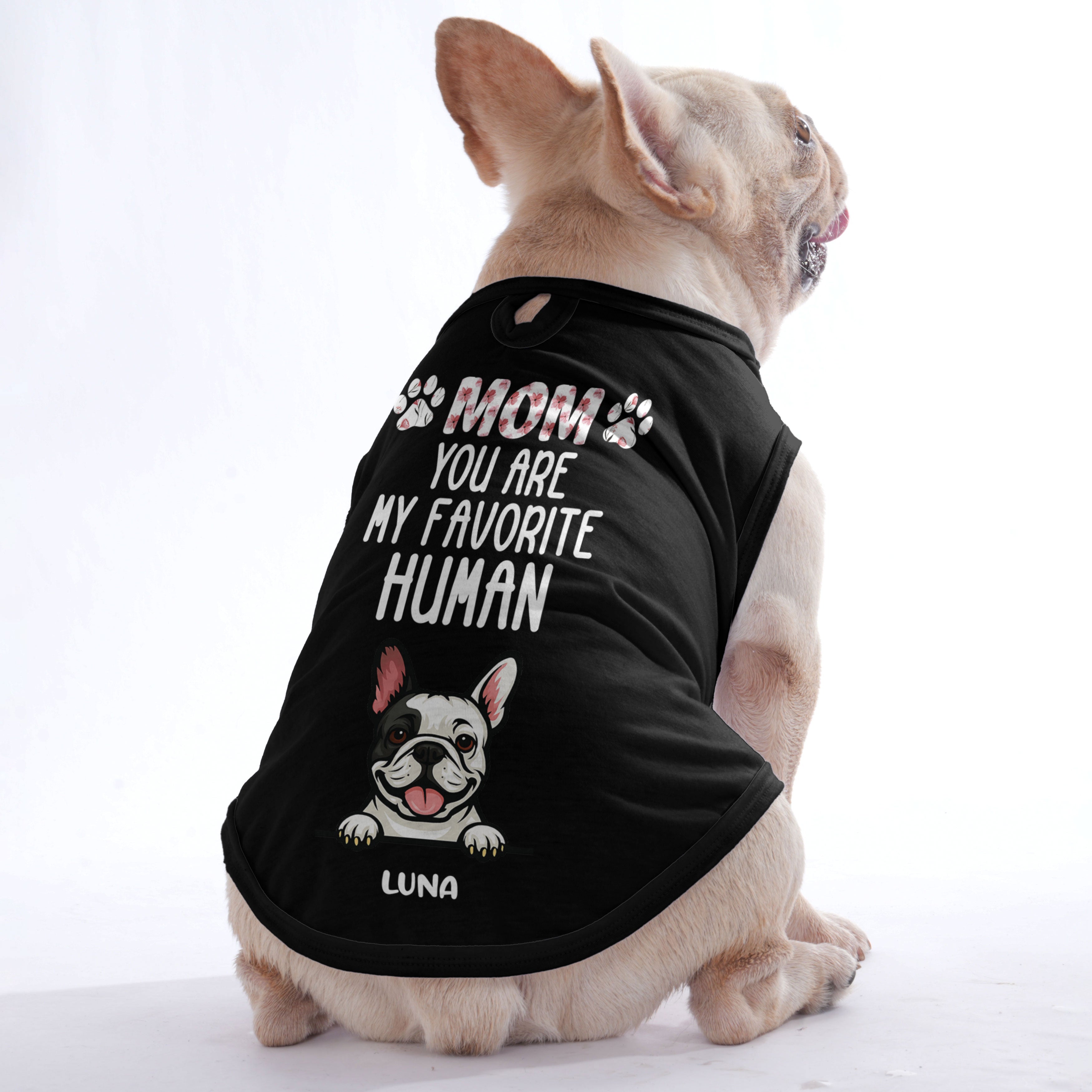 Favorite Human – Personalized Shirt with Your Dog’s Name and Breed – Dog Shirt