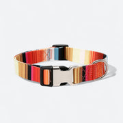 Geo-pattern dog collar and leash set