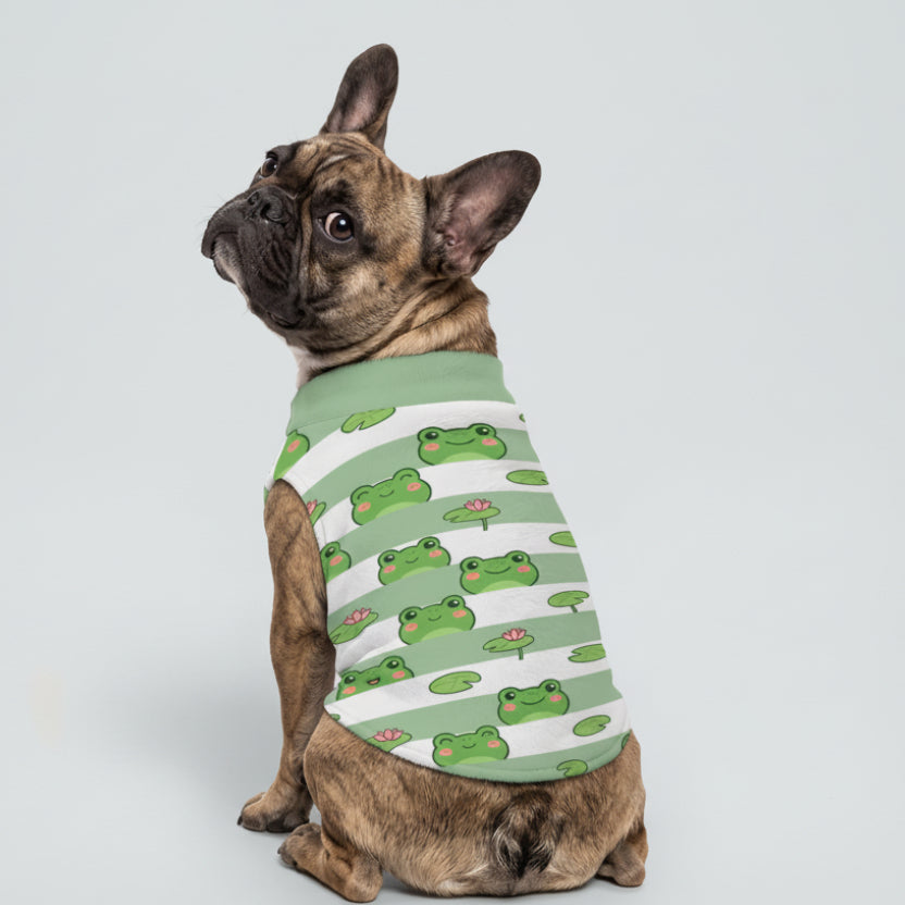 Cute Frog Small Dog Fleece Vest