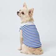 Blue Striped Small Dog Fleece Vest