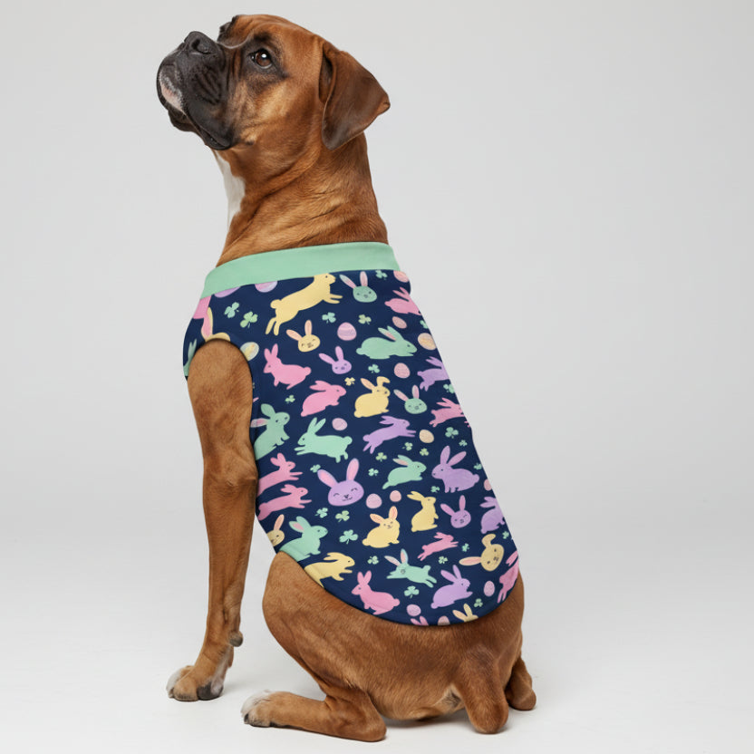 Easter Bunny Big Dog Fleece Vest