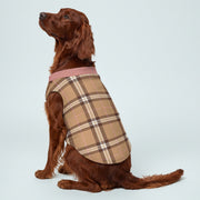 British Plaid Big Dog Fleece Vest