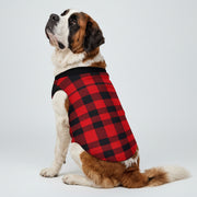Buffalo Plaid Big Dog Fleece Vest