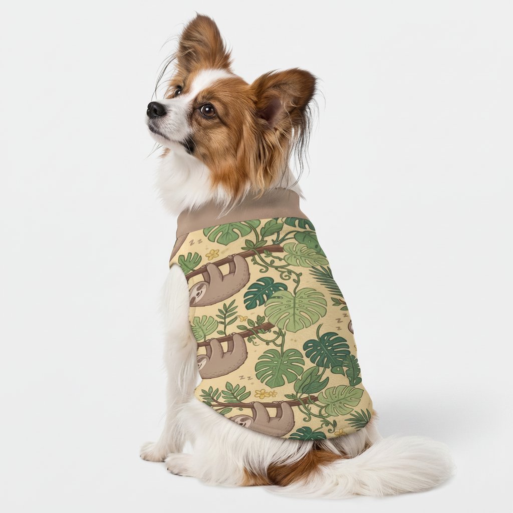 Sleeping Sloth Small Dog Fleece Vest