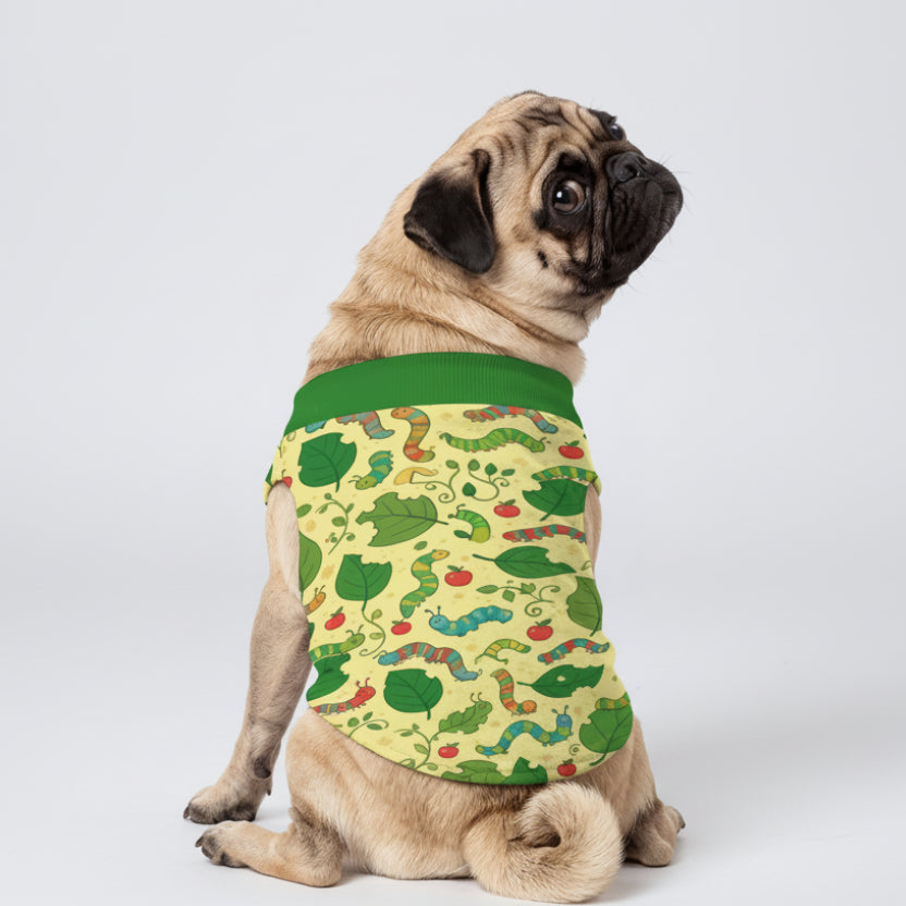 Cute Caterpillar Small Dog Fleece Vest