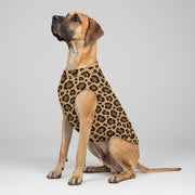 Leopard Print Big Dog Fleece Vest