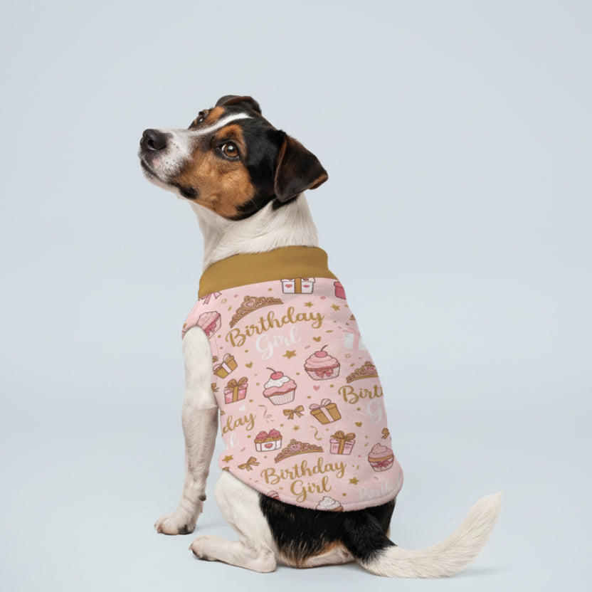 Birthday Girl Small Dog Fleece Vest