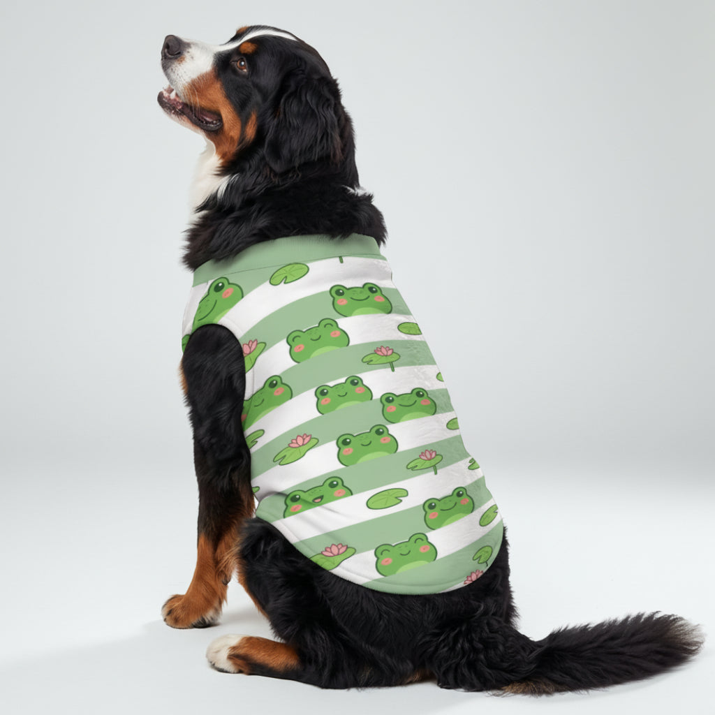Cute Frog Big Dog Fleece Vest