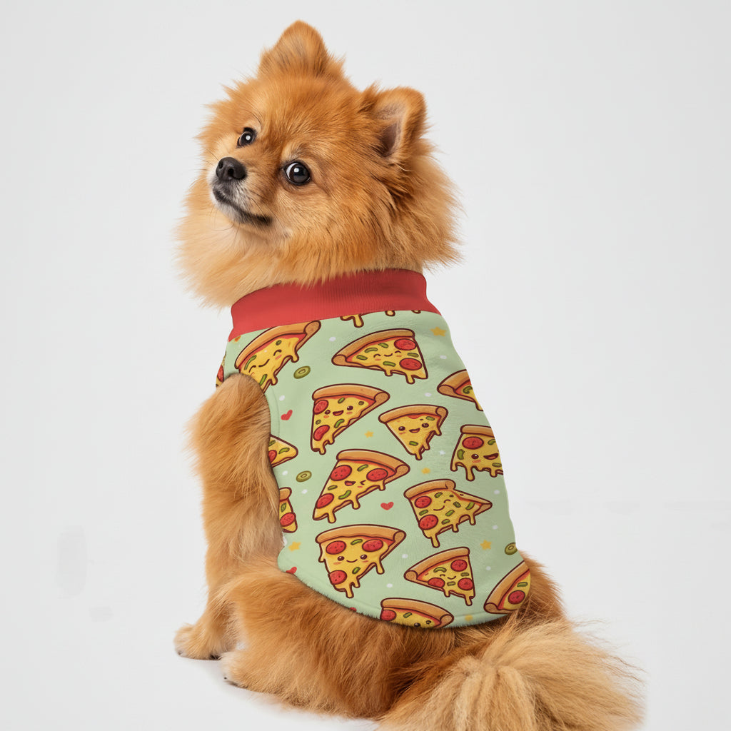 Pepperoni Pizza Small Dog Fleece Vest