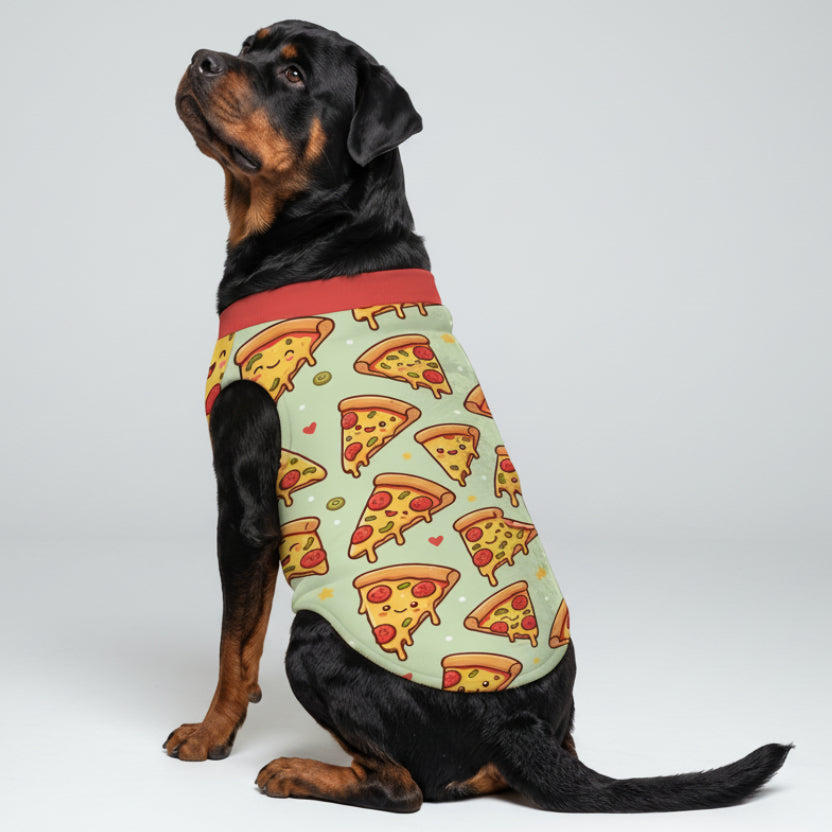 Pepperoni Pizza Big Dog Fleece Vest