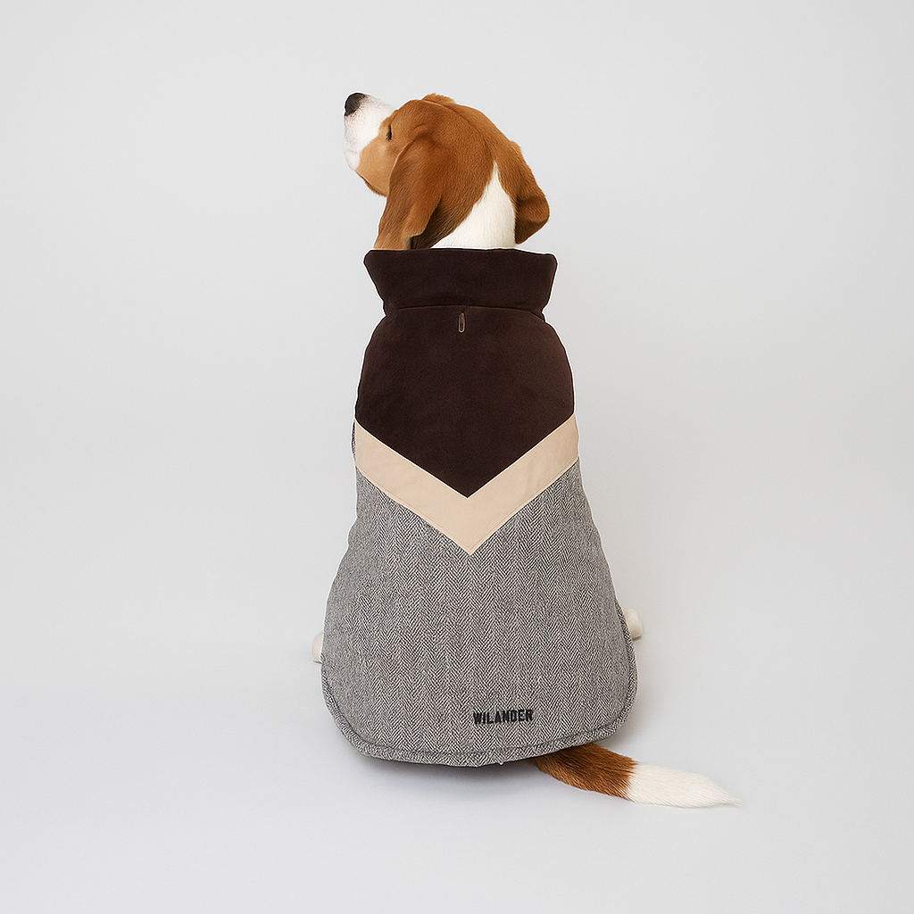 Herringbone Dog Cotton Coat