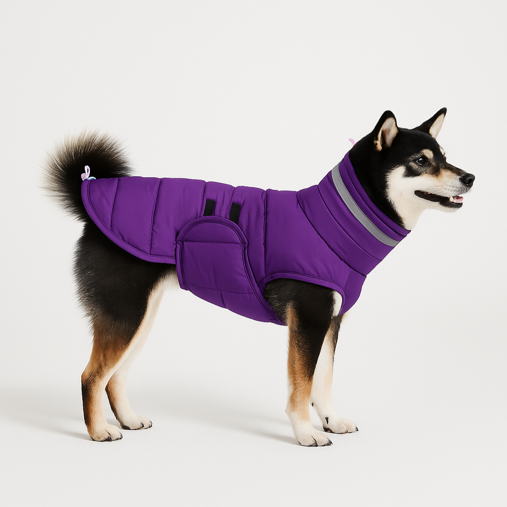 High Collar Cotton Dog Coat