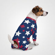Patriotic Stars Boy Dog Pajamas for Small and Big Dogs