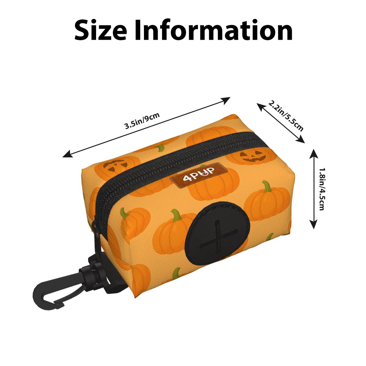 Jay - Dog Poop Bag Holder size information