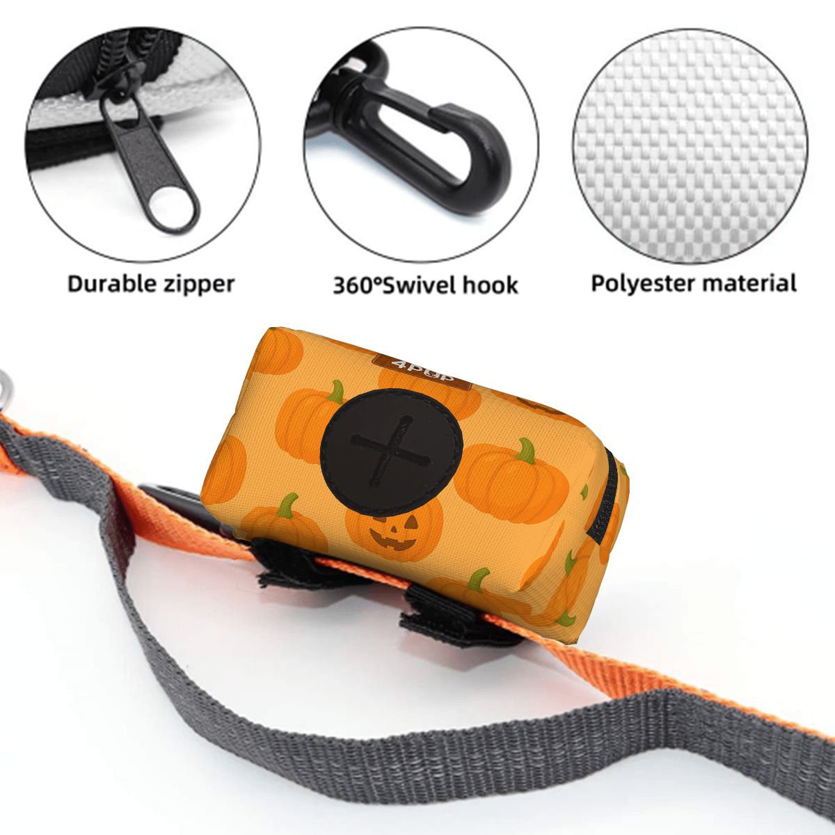 Jay - Dog Poop Bag Holder with leash Attachment