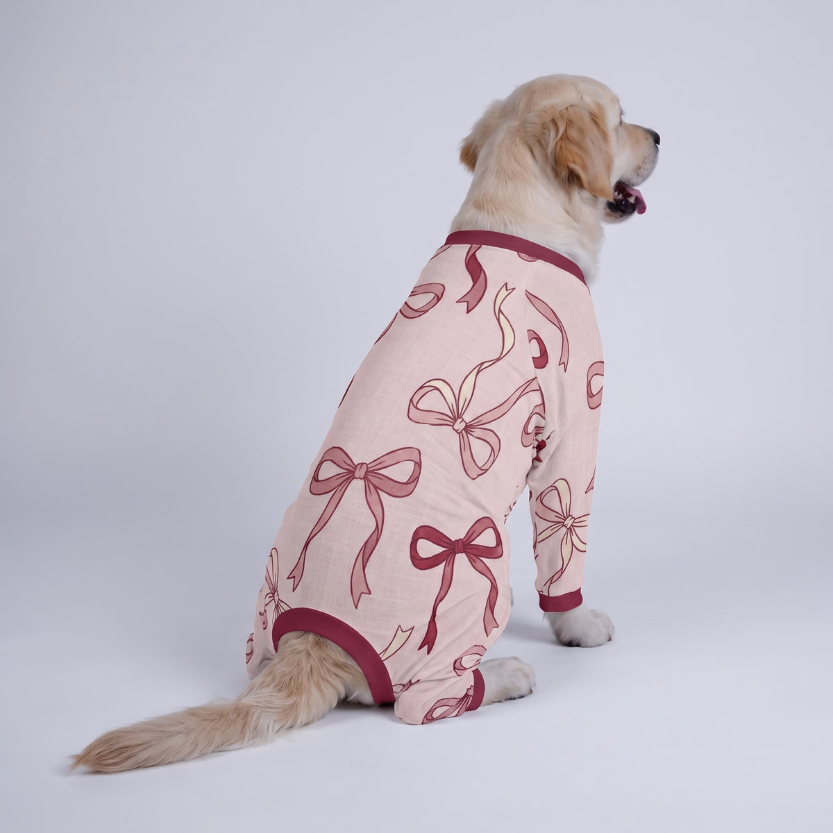 Sweet Ribbon Girl Dog Pajamas for Small and Big Dogs