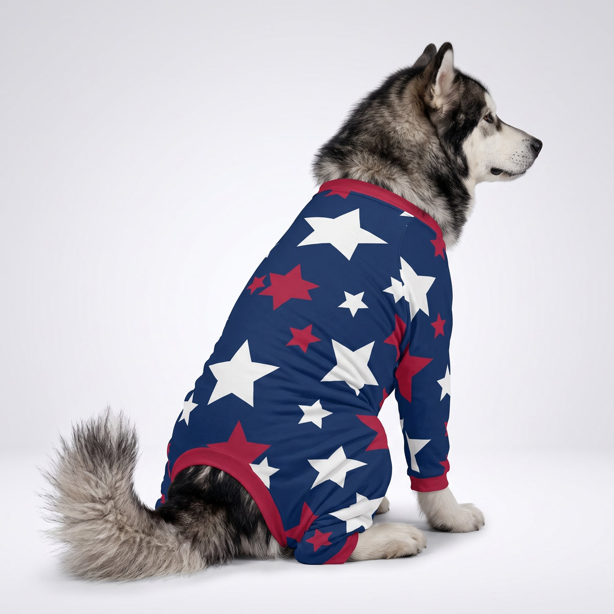 Patriotic Stars Boy Dog Pajamas for Small and Big Dogs