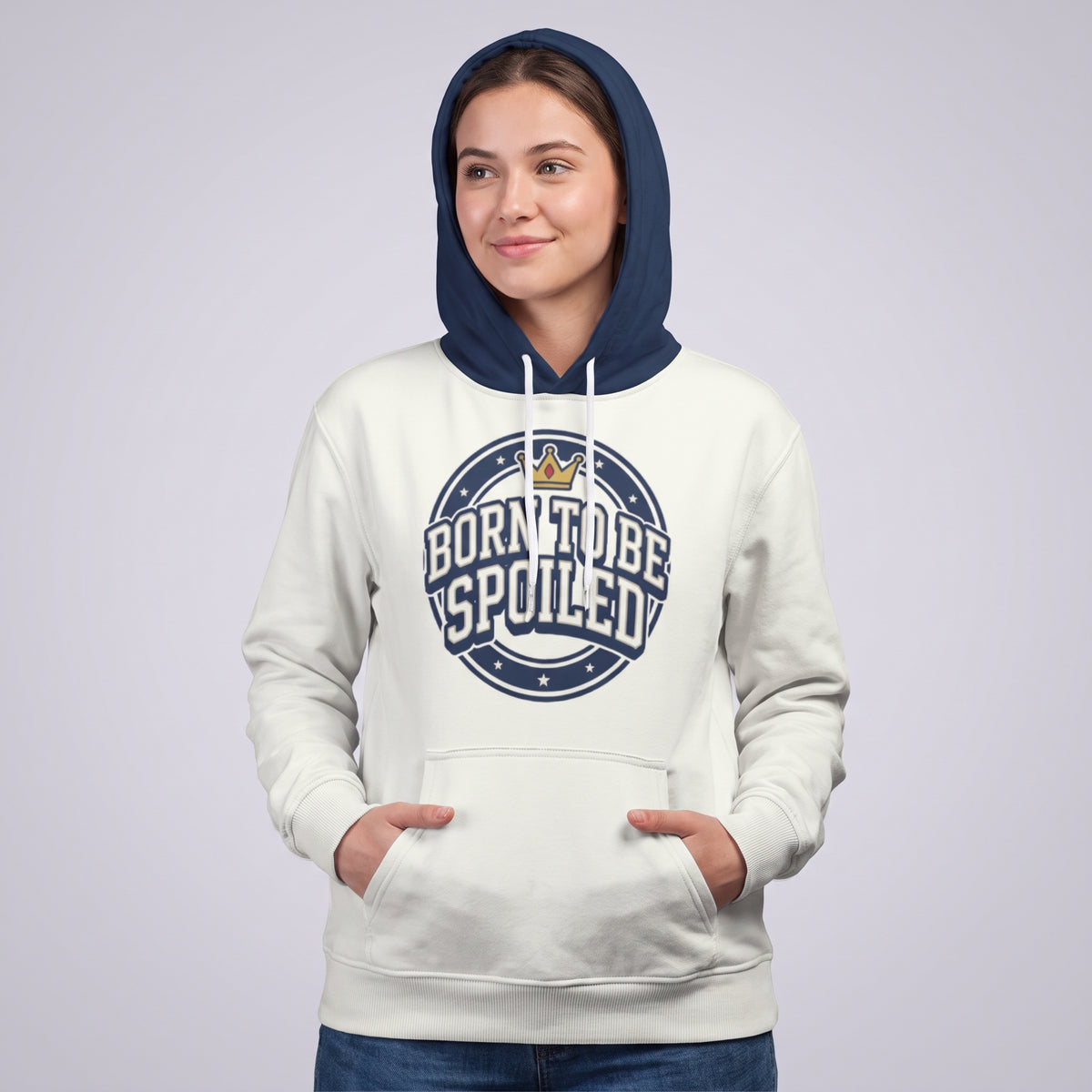 Born to Be Spoiled Matching Human Hoodie for Dog Owners
