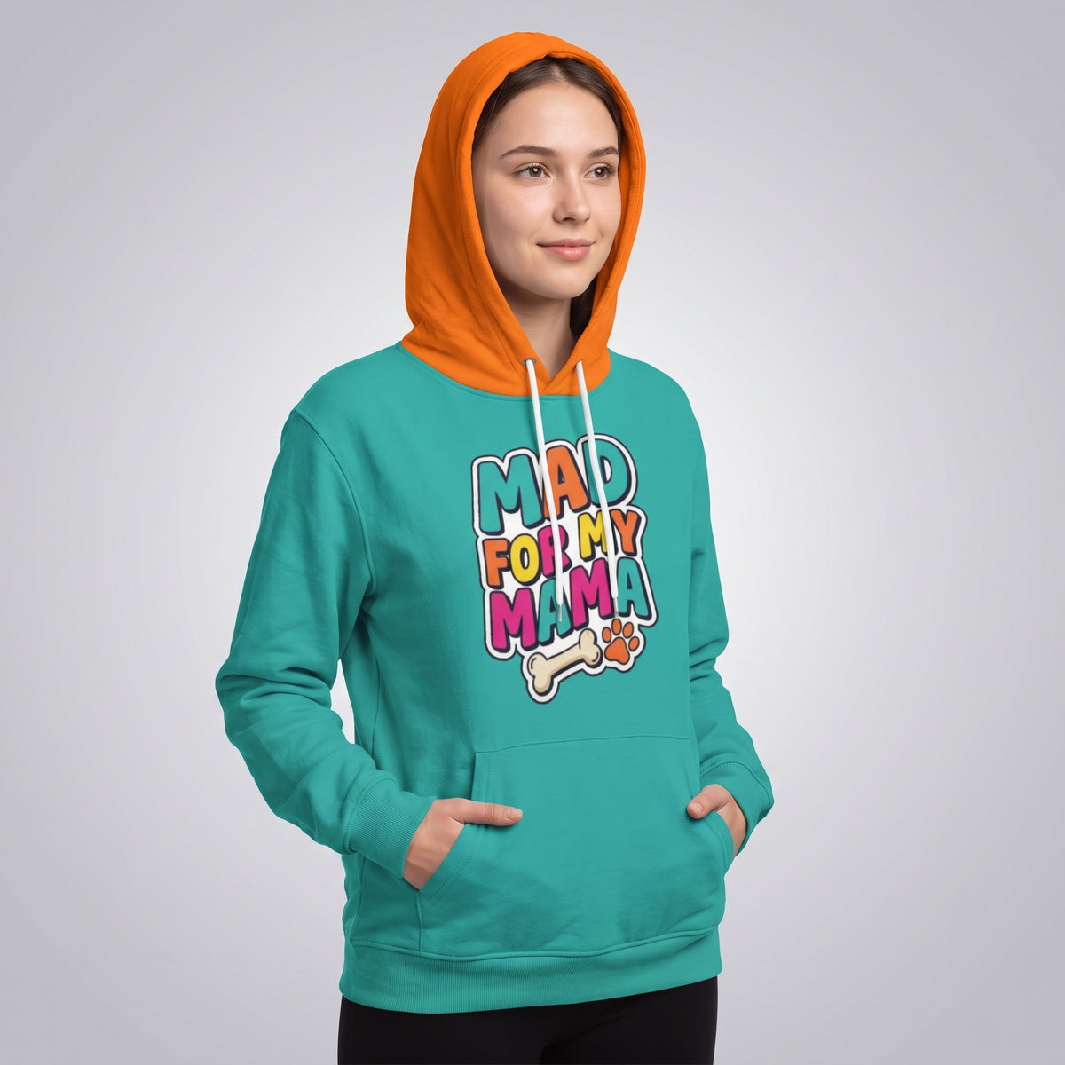 Mad for My Mama Matching Human Hoodie for Dog Owners
