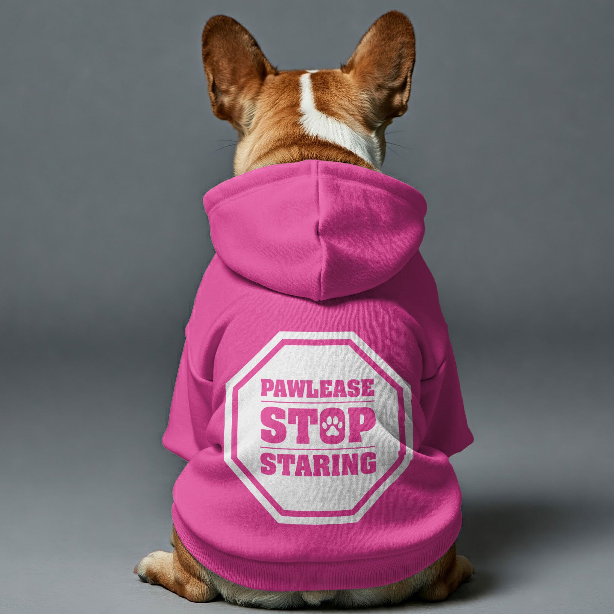 Pawlease Stop Staring – Dog Hoodie – Dog Clothes