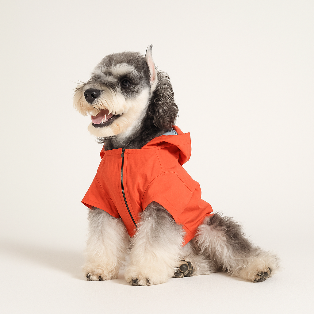 Outdoor Hooded Dog Raincoat