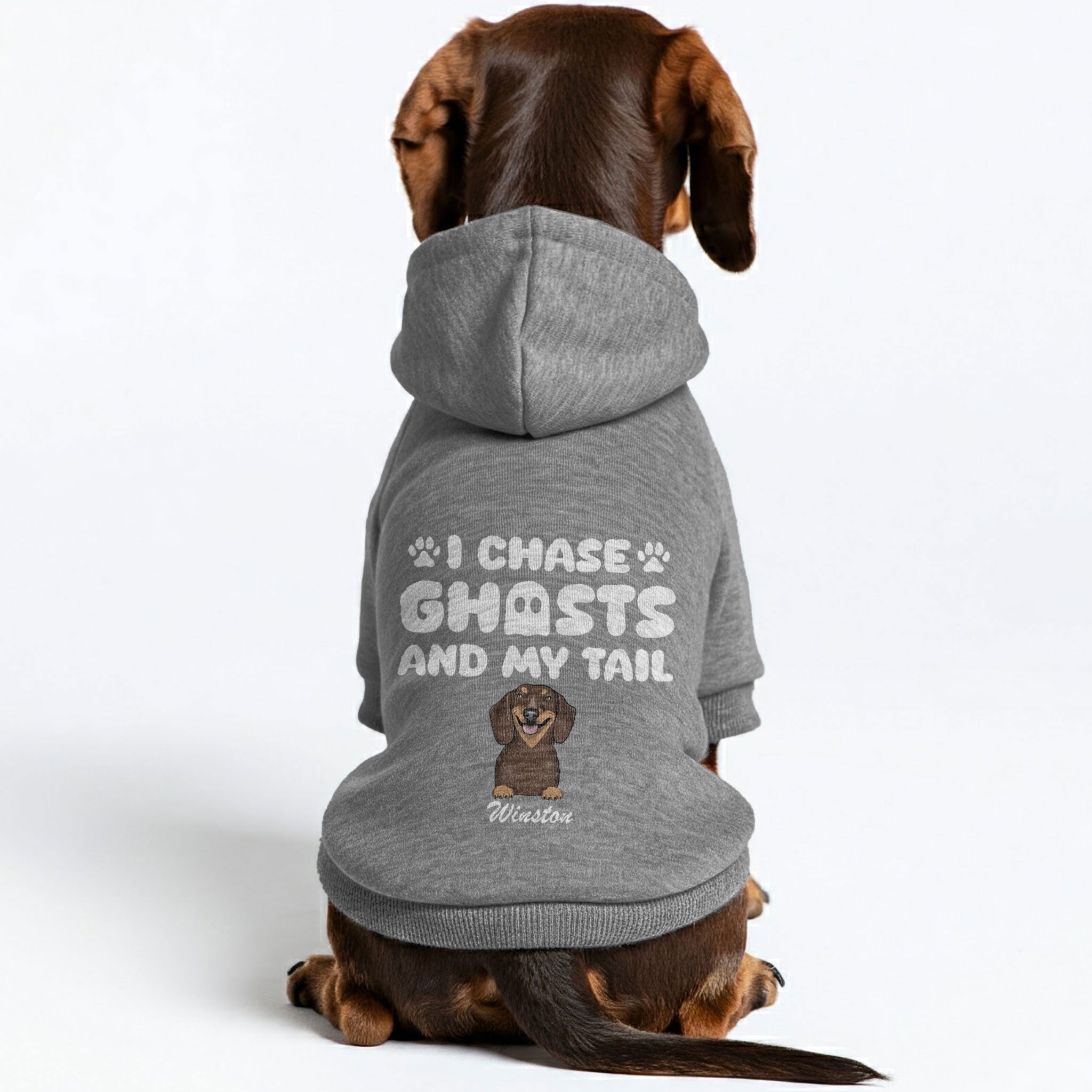 I chase Ghosts - personalized hoodie with your dog name and breed – dog hoodie – dog clothes