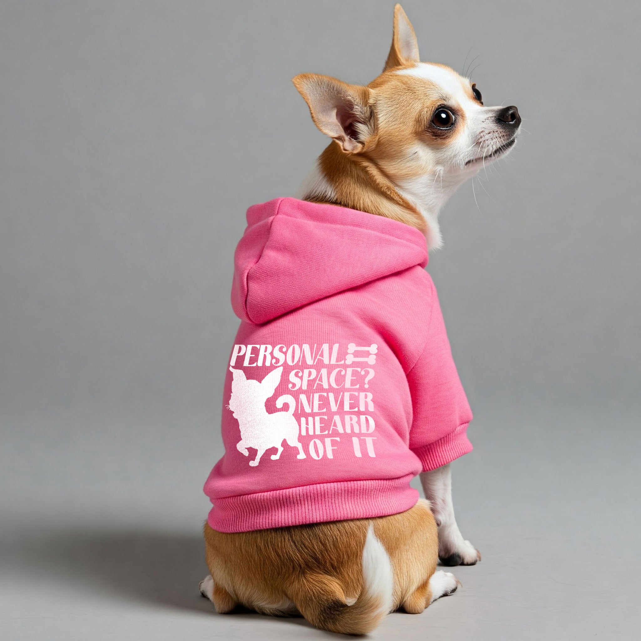 Personal Space? Never Heard of It - Chihuahua Dog Hoodie