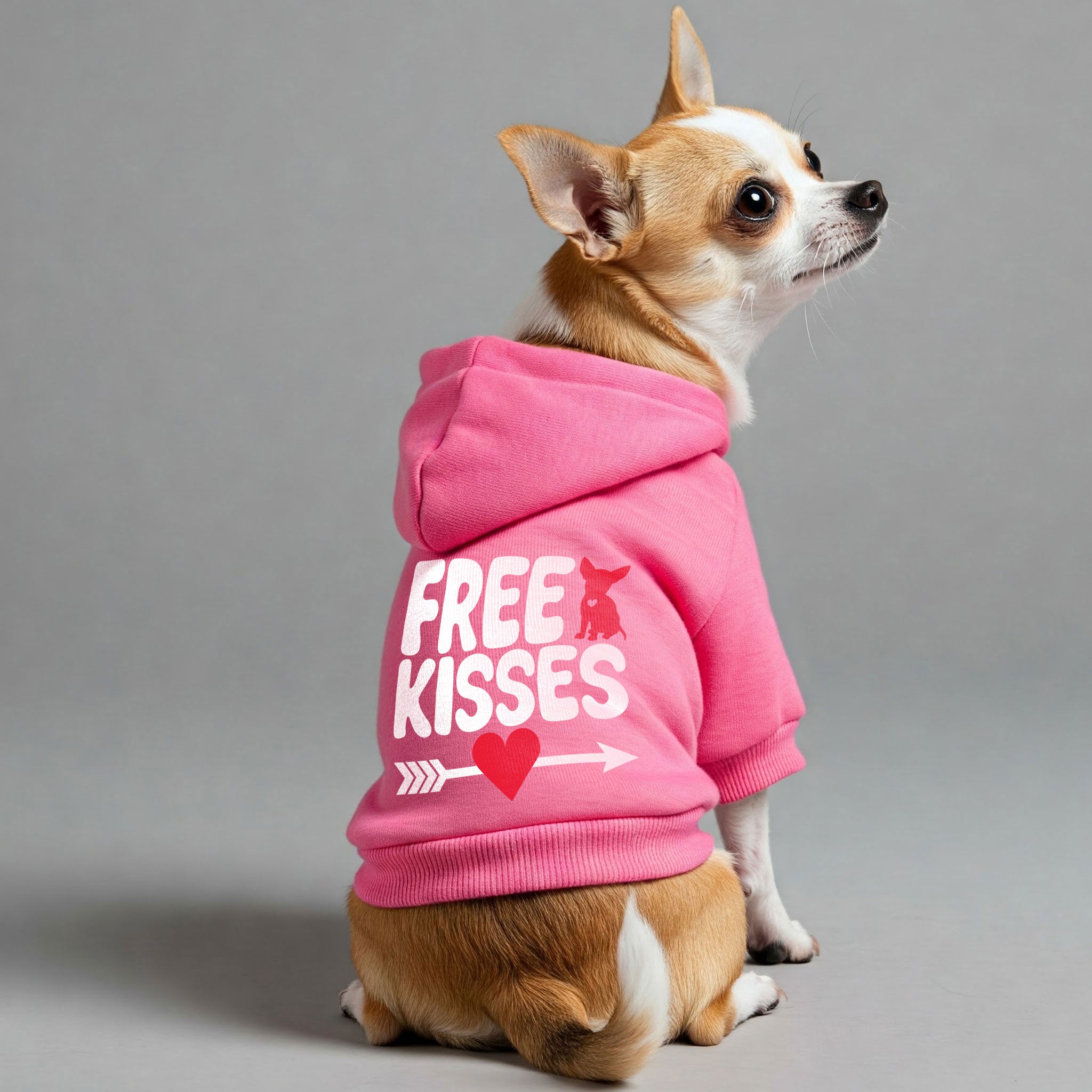 FREE KISSES - Chihuahua Dog Hoodie